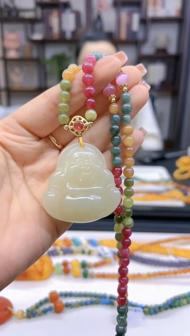 【闪购商品】和田玉毛衣链未镶嵌M214