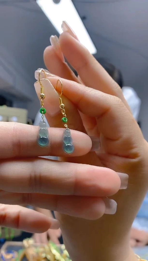 【闪购商品】翡翠耳饰合金134翡翠耳钩