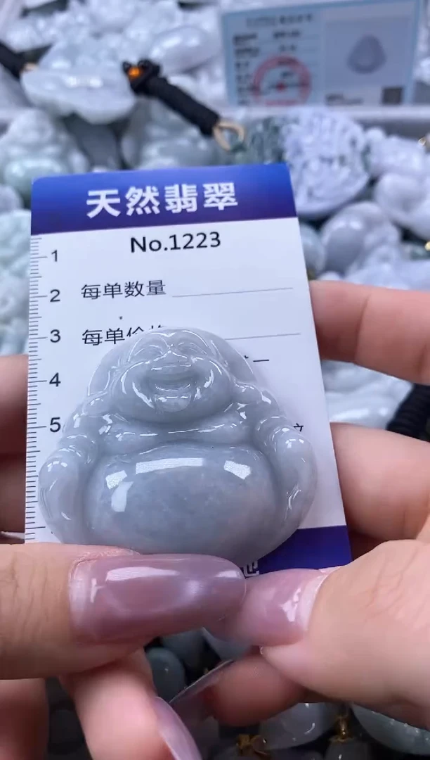 翡翠未镶嵌颈饰缅甸A货翡翠1223