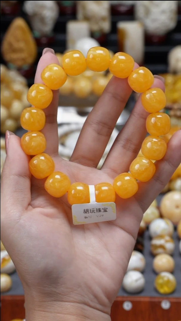 手链琥珀未镶嵌原矿天然琥珀蜜蜡