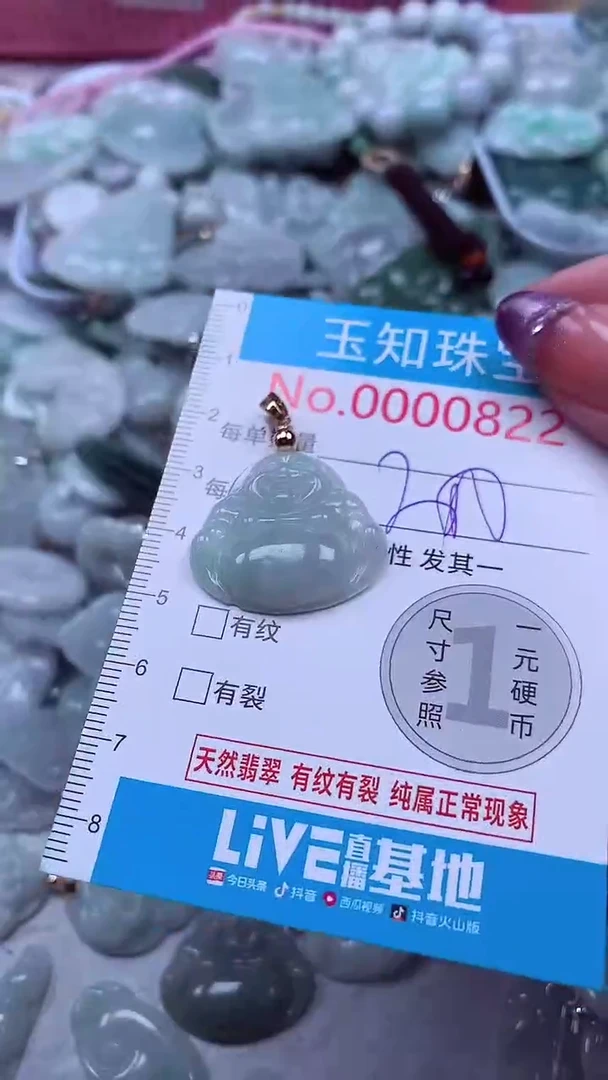 翡翠未镶嵌吊坠(不含链)822