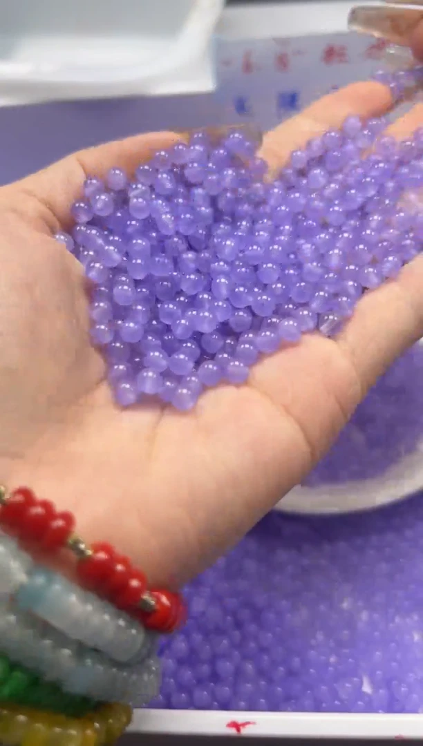 玛瑙/玉髓颈饰未镶嵌w2273冰仙紫4mm*108颗