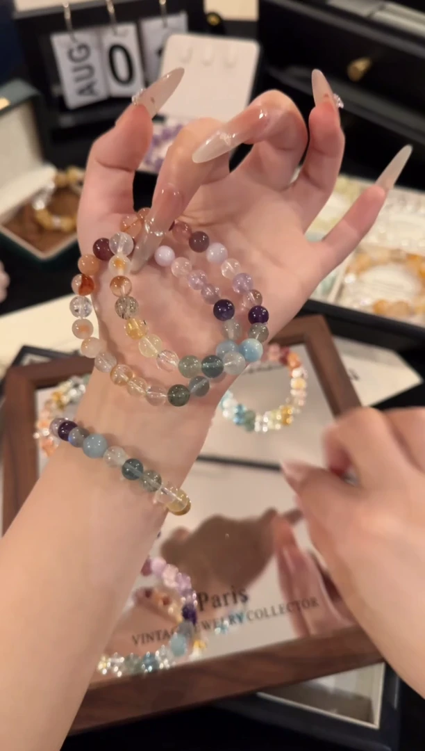 水晶手链合金多宝x2220
