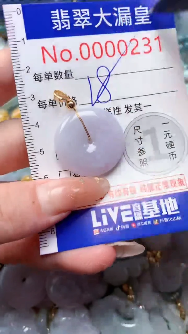 翡翠未镶嵌吊坠(不含链)0231