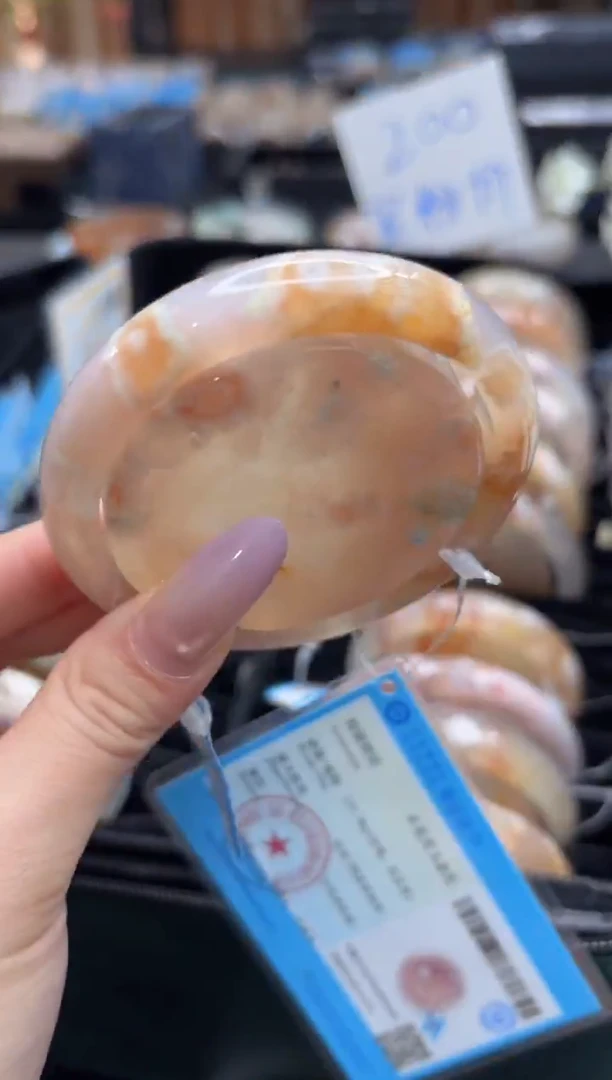 未镶嵌手镯石英质玉C22(57圈赠送镯心)