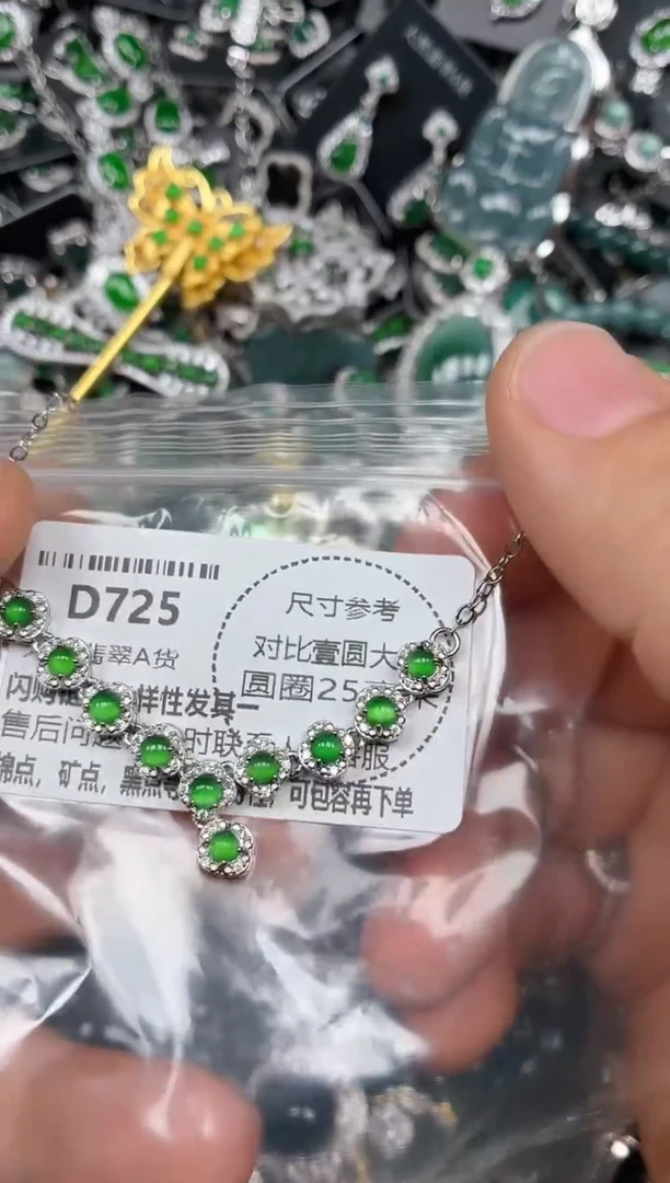 颈饰未镶嵌翡翠D725项链