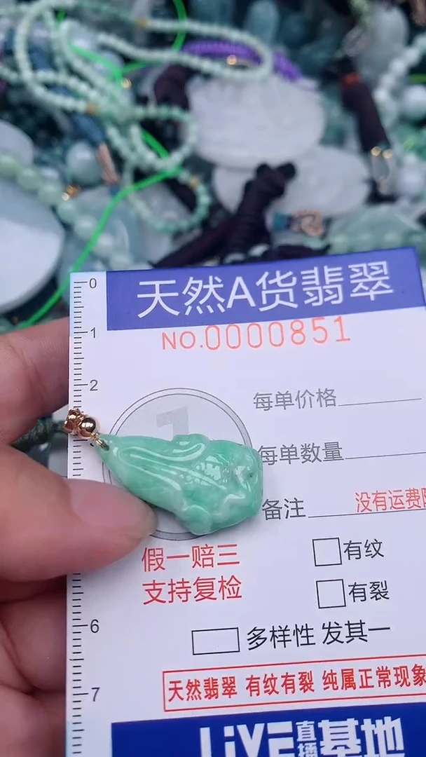 翡翠未镶嵌颈饰...0000851