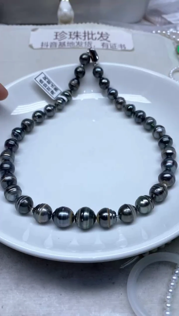 未镶嵌海水珍珠颈饰10-12