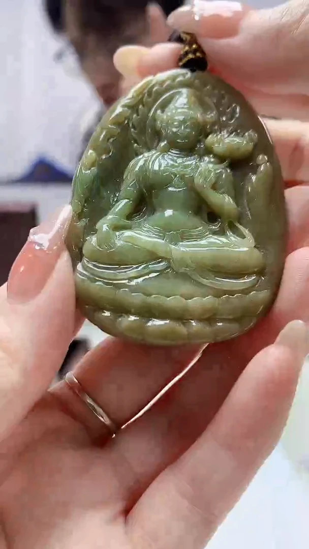 定制翡翠未镶嵌5159DD-毛货挂件299