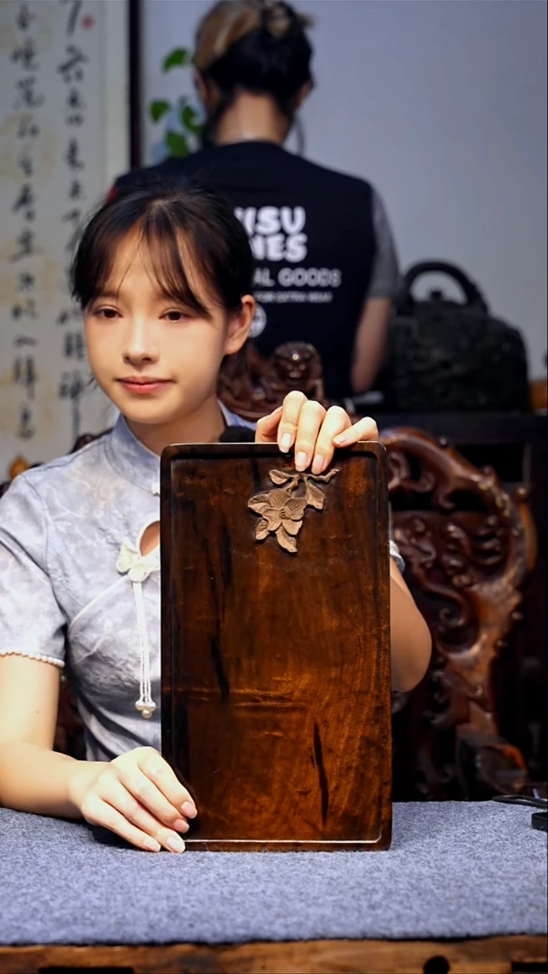 金丝楠 【55】精品满花纹 重工雕刻干泡茶盘