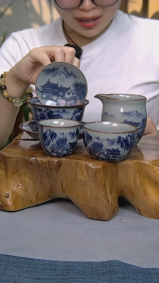 4件套陶瓷茶具家用简装系列