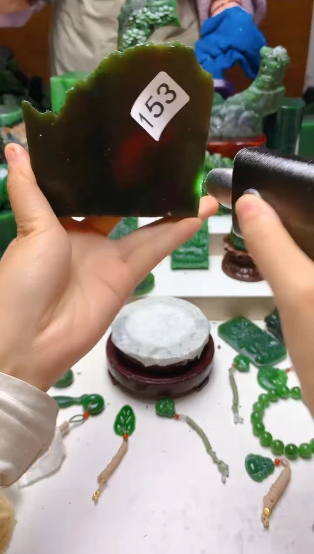 未镶嵌和田玉珠宝半成品1