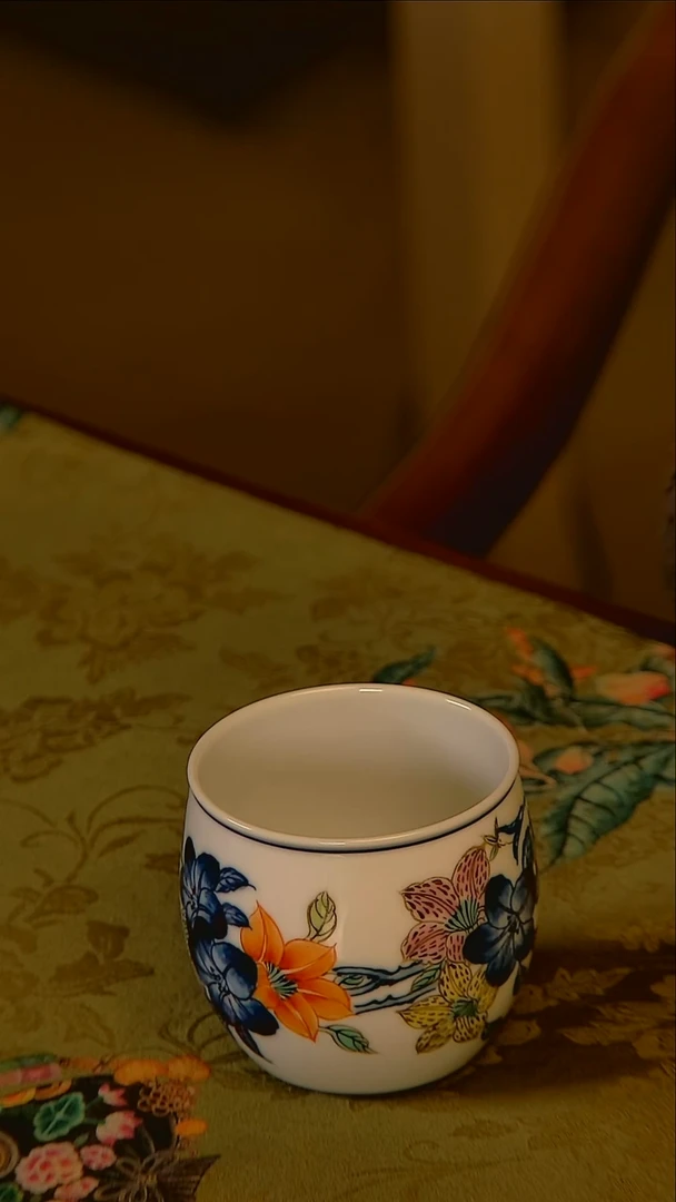 杯手工手绘杯杯很美丽