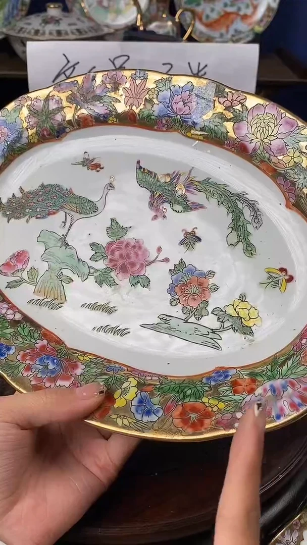 瓷片微瑕景德镇窑厂瓷摆件单件