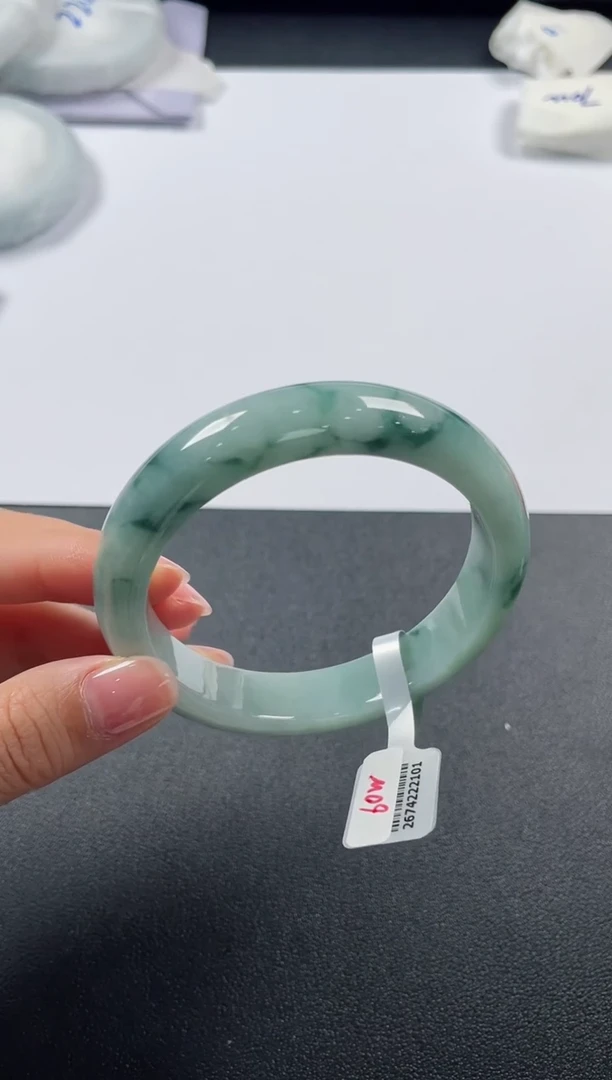 翡翠手镯未镶嵌基地发货H  1686 56+