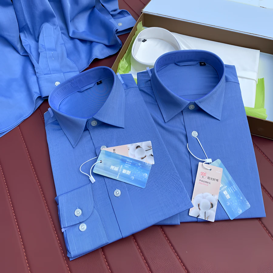 高端货！200支棉！四季可穿！男士商务休闲衬衫长袖衬衣修身纯色