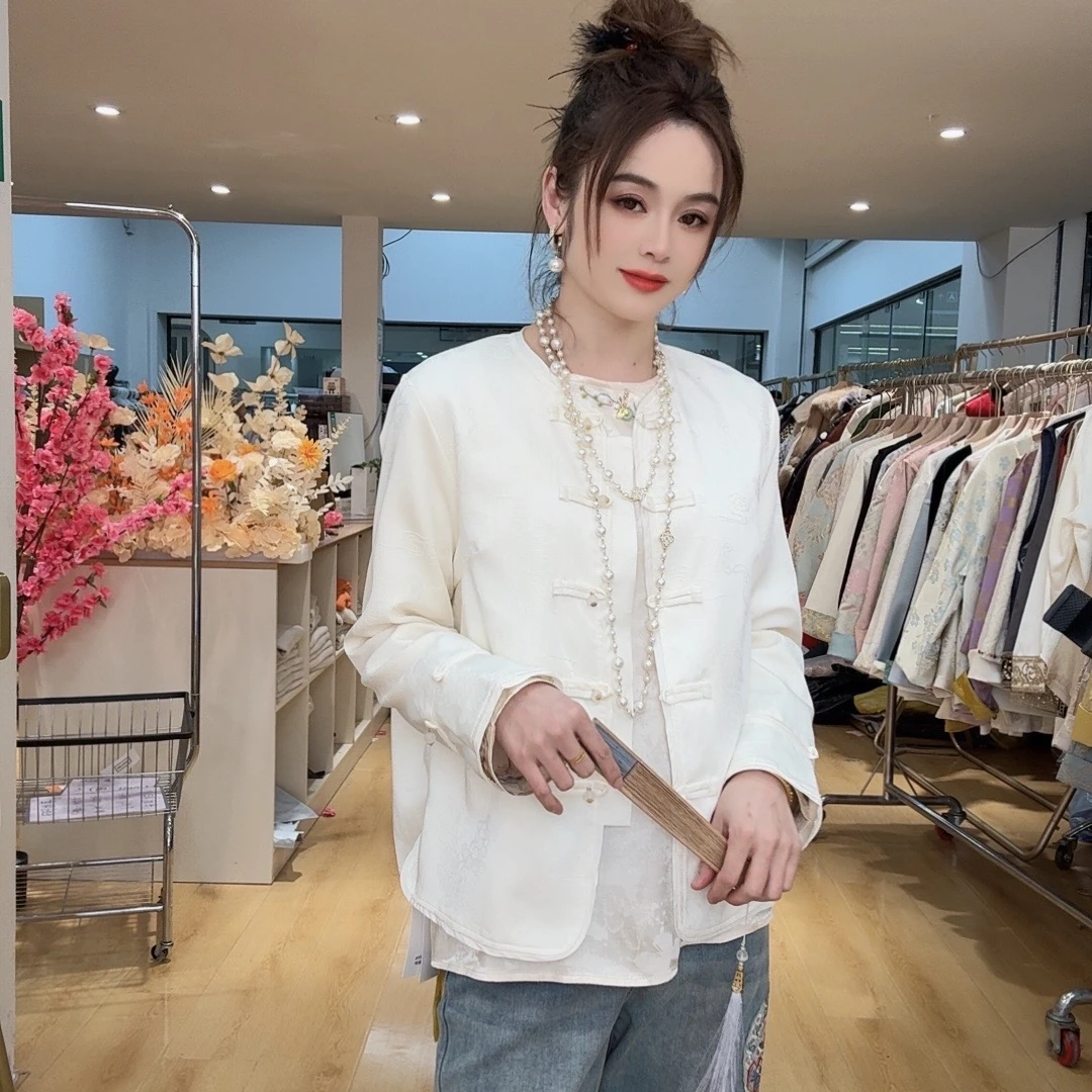 七七专属-新中式刺绣盘扣外套qq31916