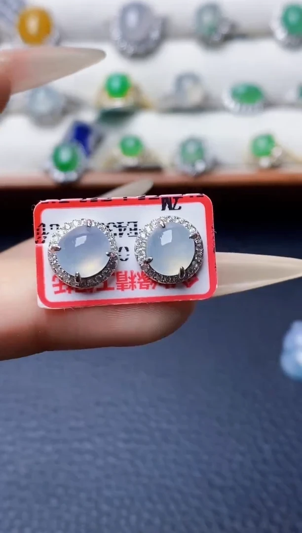 银S925镶嵌戒指翡翠0527