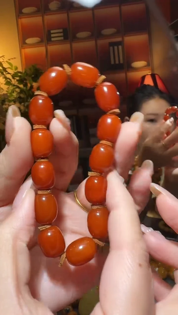 蜜蜡颈饰未镶嵌1084天然蜜蜡珠宝奇石全都保真