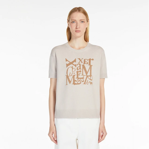 MaxMara 2025早春新品女装羊毛混纺圆领针织衫9361025106