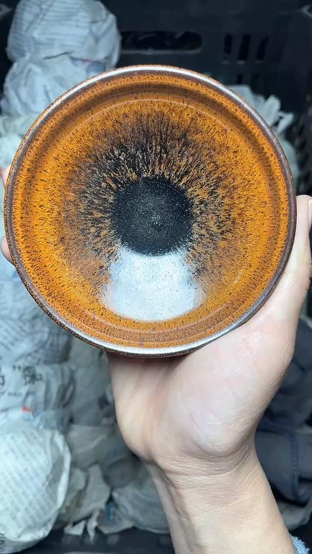 【闪购商品】茶盏101金秋官帽 盏三疯建盏茶器