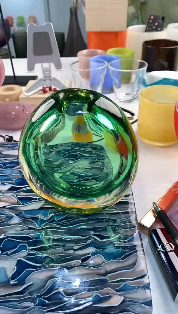 【闪购商品】琉璃慕忆家花瓶微瑕