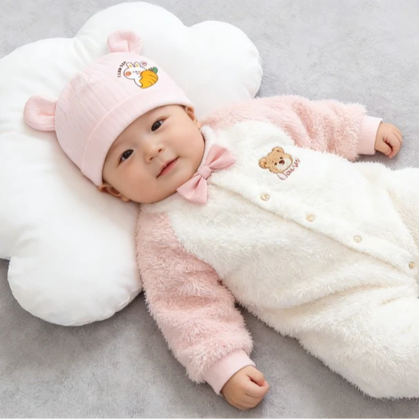 婴儿帽子双层春秋季新生儿无骨胎帽0-6个月刚出生宝宝卤门帽3卡通