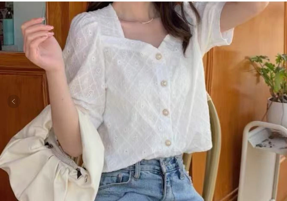 女士百搭休闲半袖6655-A435