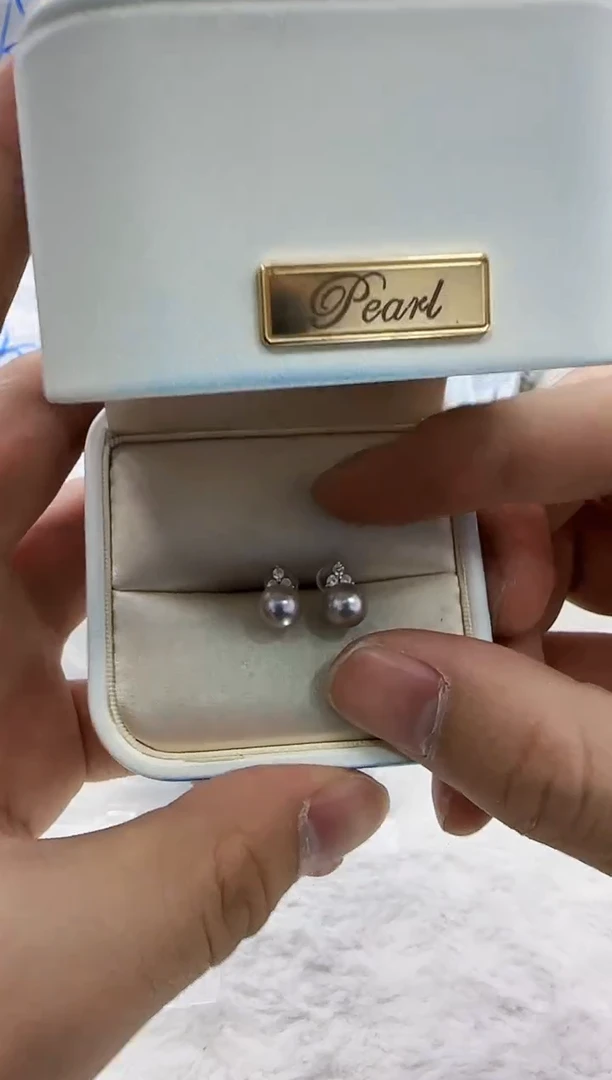 【闪购商品】海水珍珠DA银S925镶嵌c1034 耳钉7