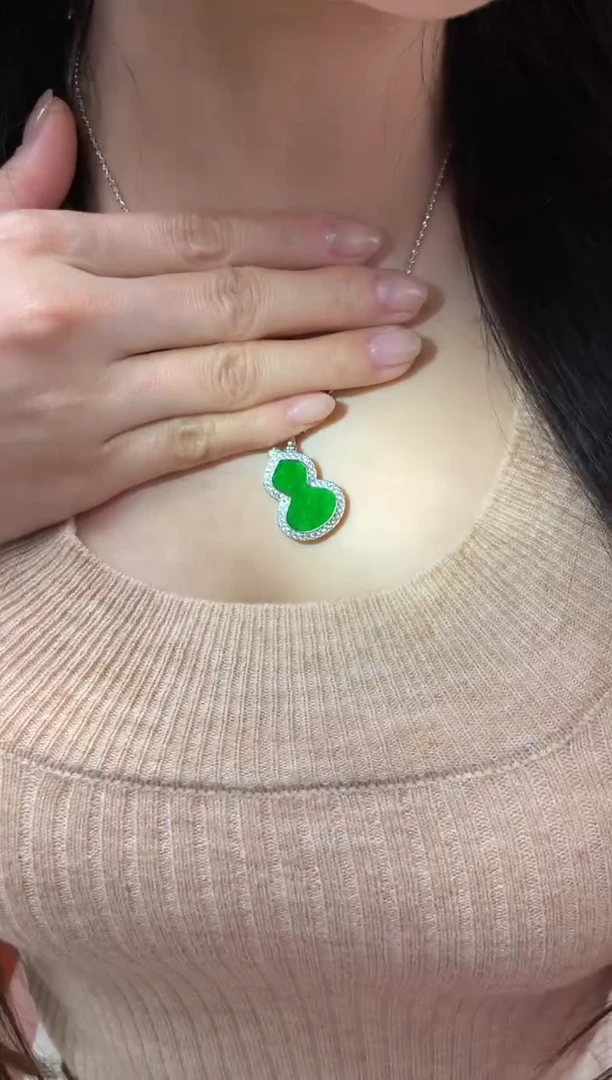 【闪购商品】翡翠颈饰银S925镶嵌|不退不换