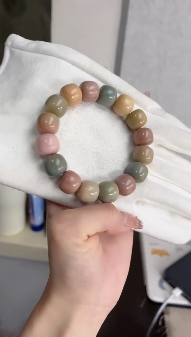 【闪购商品】菩提根/象牙果手串t23干磨桶珠13*14mm