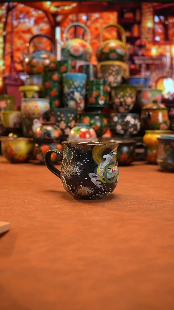 油画   釉下彩   杯子