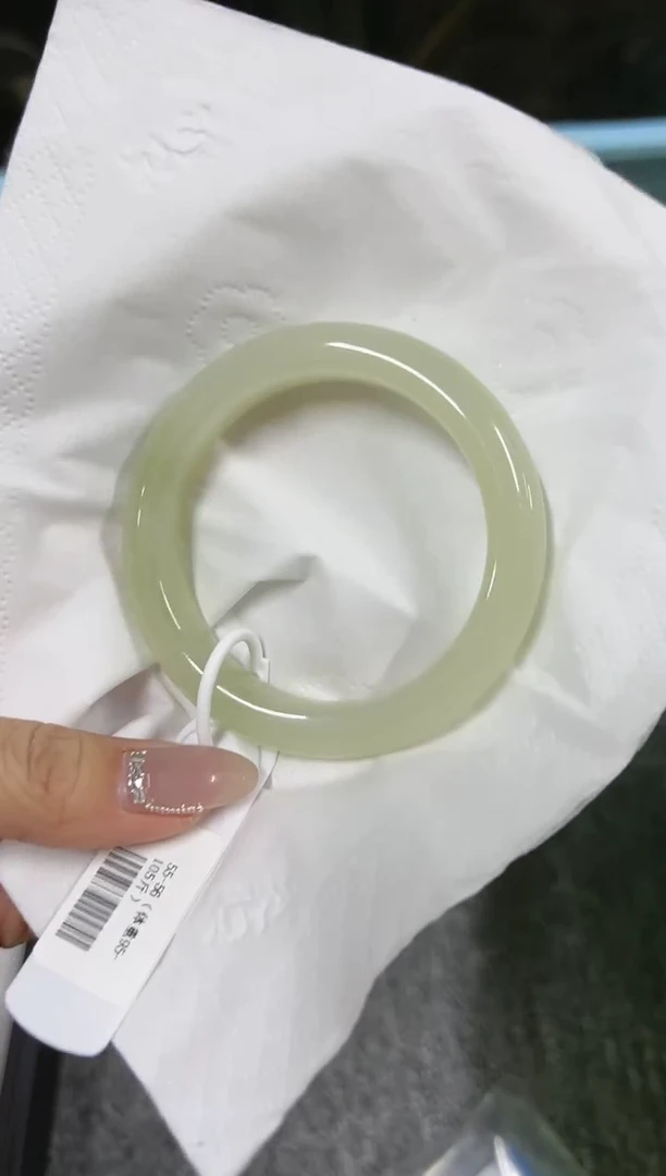 【闪购商品】和田玉手镯未镶嵌zy3675圈口54