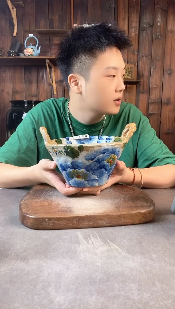 碗295瑕手工手作，个性陶瓷