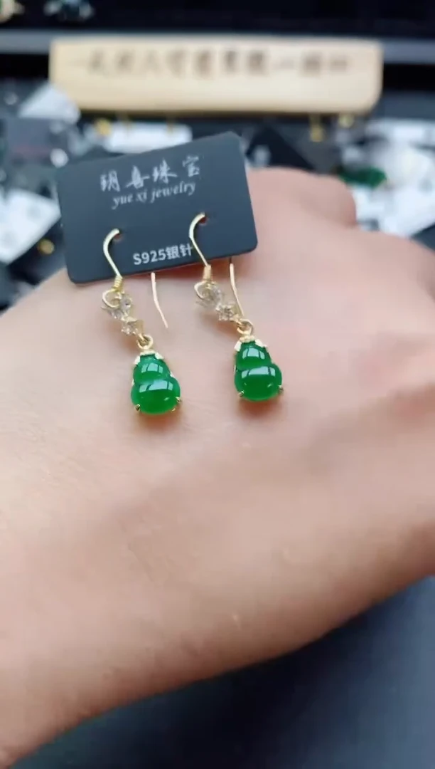 银S925镶嵌戒指翡翠1