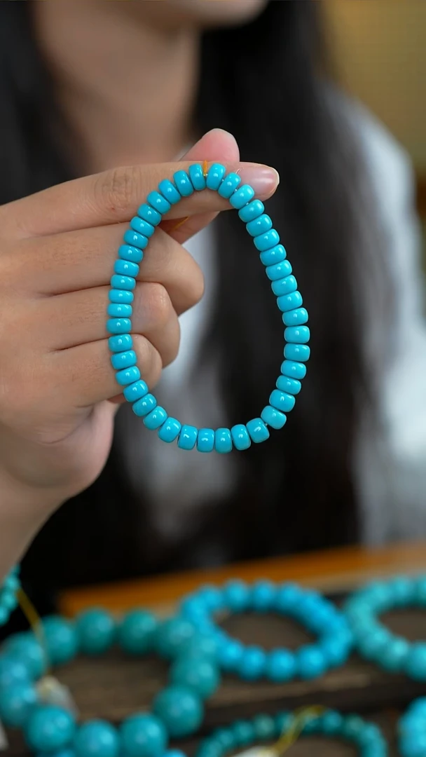 未镶嵌绿松石手串老型