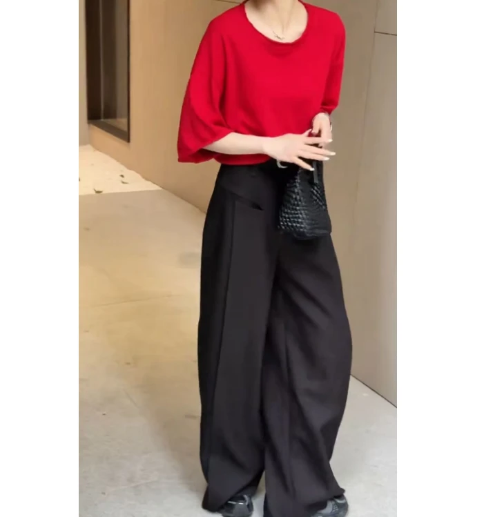 2025夏季新款网红同款洋气减龄韩版爆款上衣牛仔裤子gurr