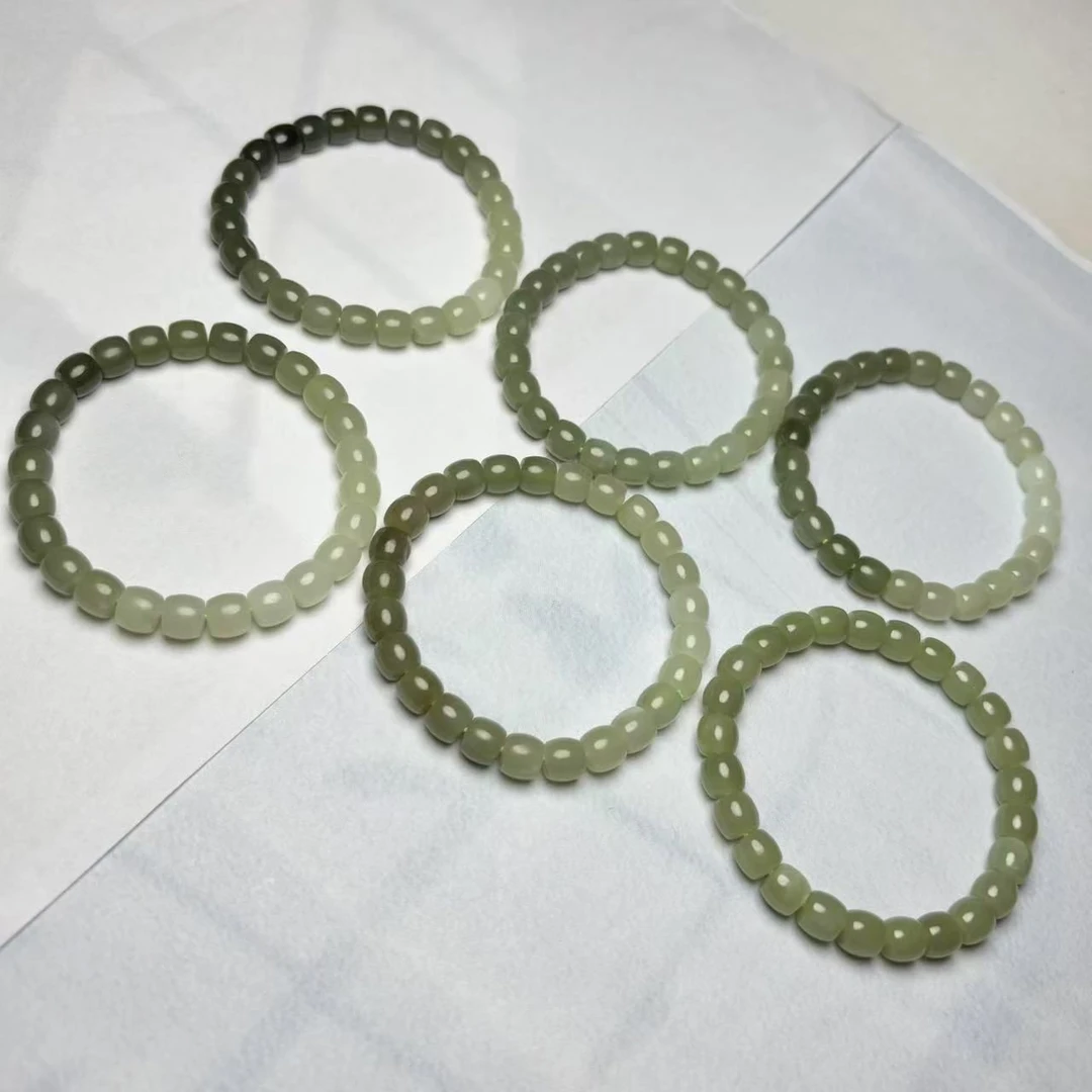 和田玉渐变直切手串多样性发货拍一发一(YG)