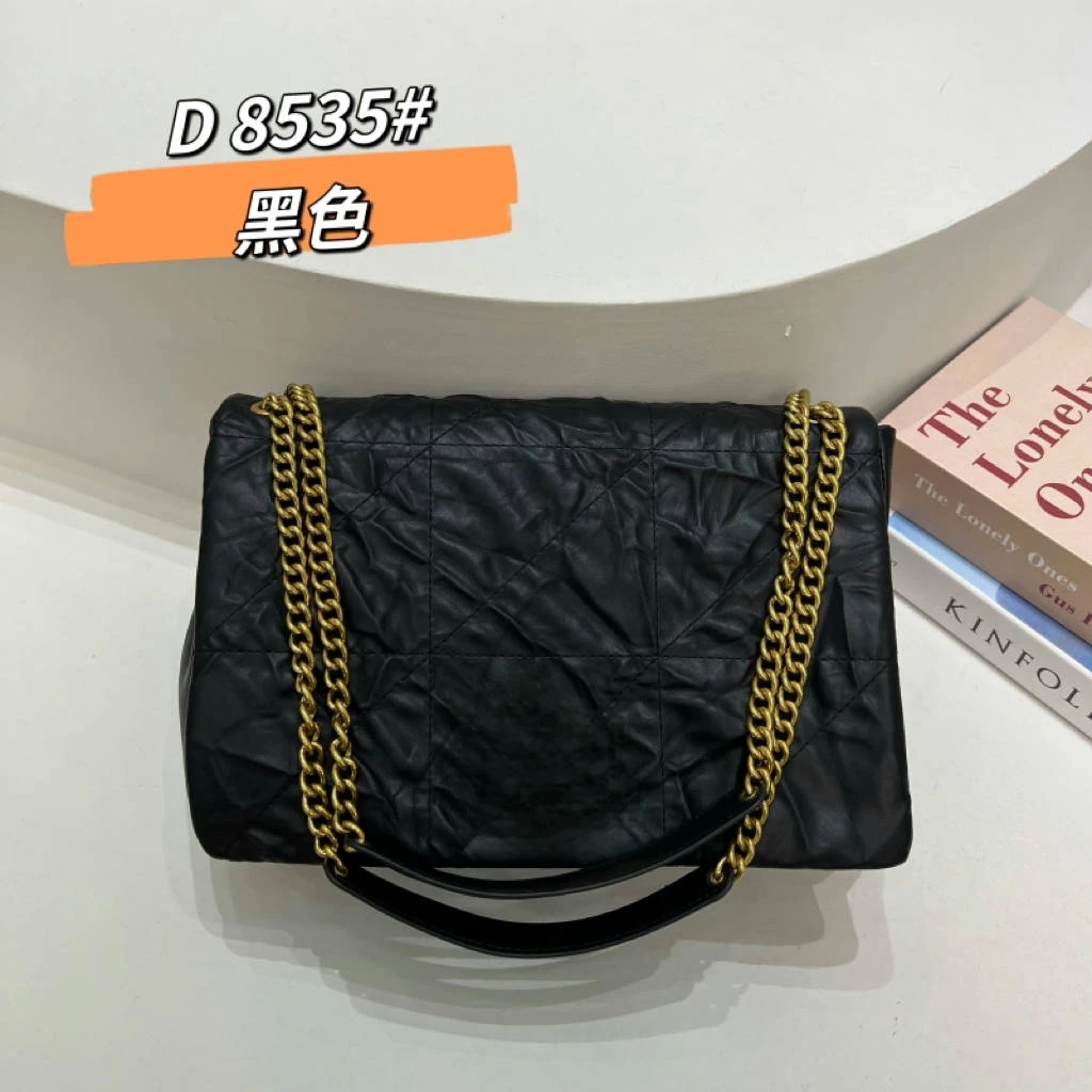 【芝麻集】ZT-8535-黑色RAIN.CUN百搭时尚简约腋下斜跨轻奢女包