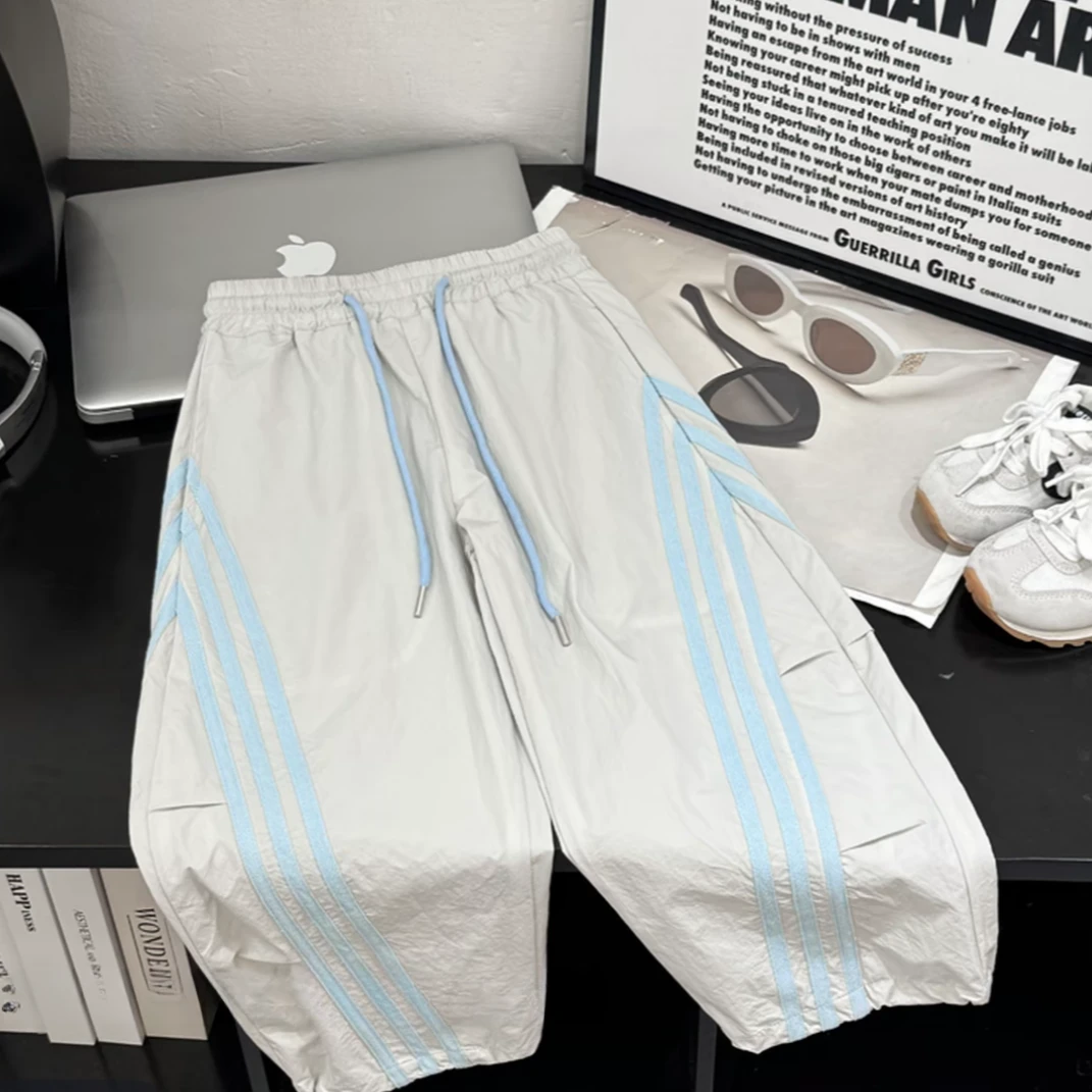 新款男女童夏季薄款伞兵裤宽松裤子凉爽轻薄宽松防蚊裤