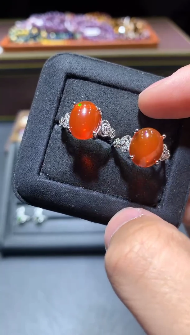 【闪购商品】欧泊戒指未镶嵌A72（随机性发货只发一单）