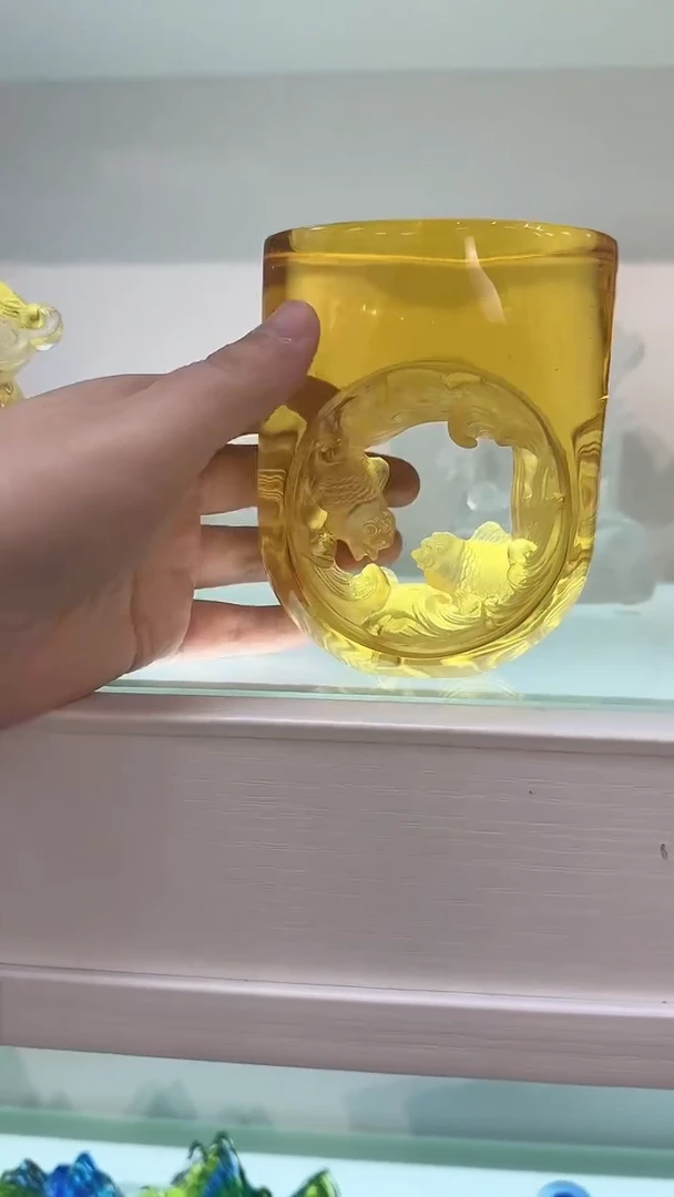 手工艺品琉璃双鱼