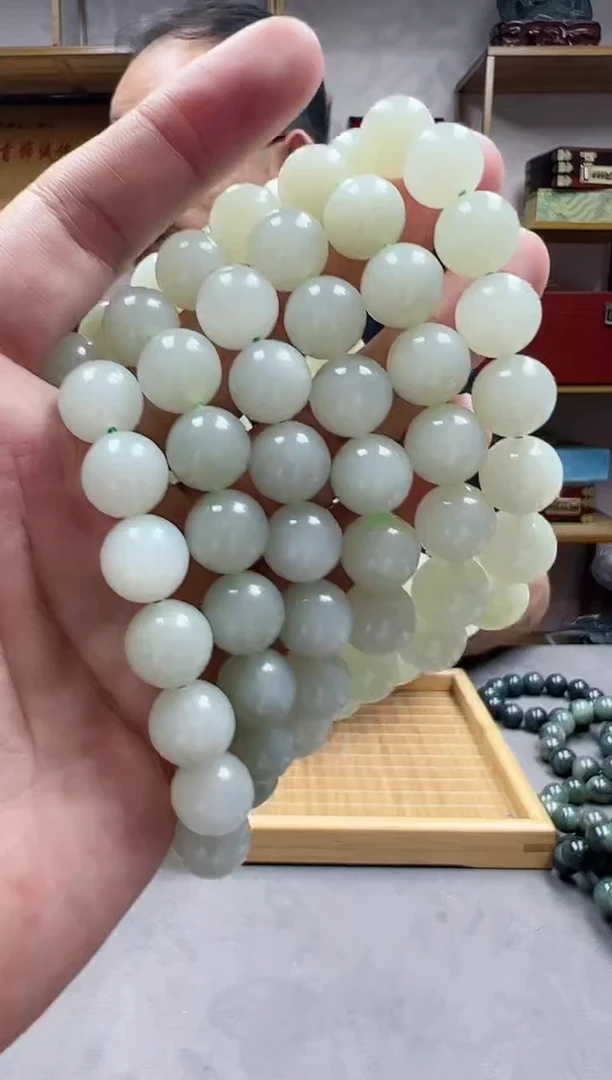 手链未镶嵌和田玉12青海高青白多样性发货·拍一发一