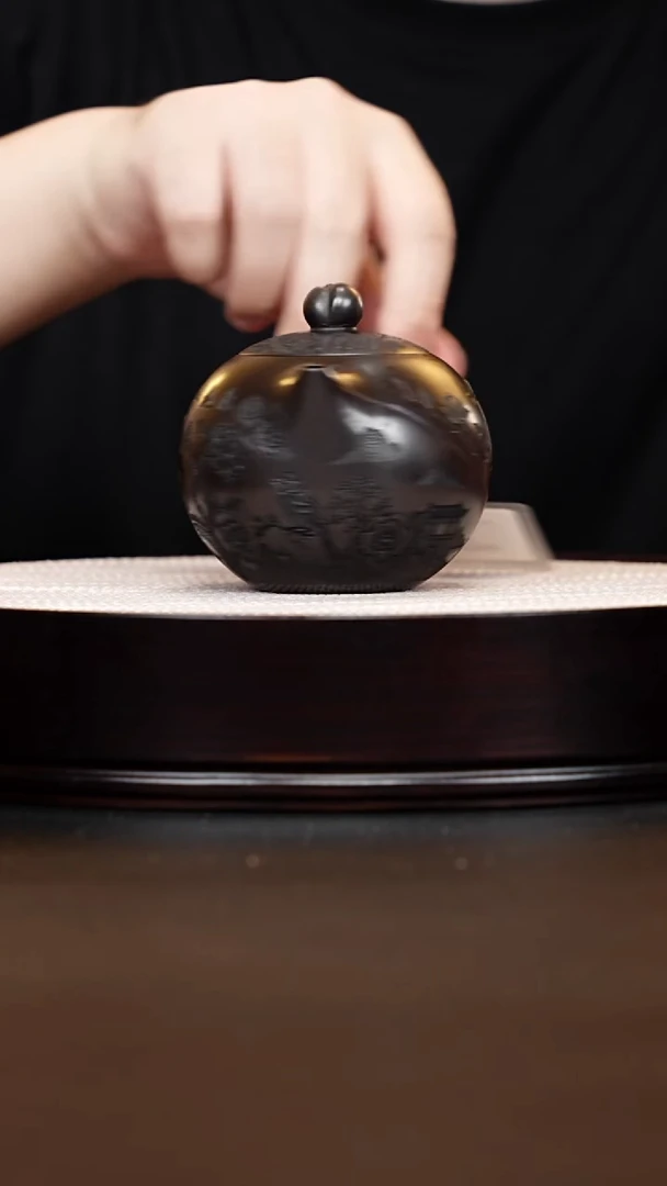 茶壶紫砂宜兴紫砂 寿桃西施石黄 赵辉