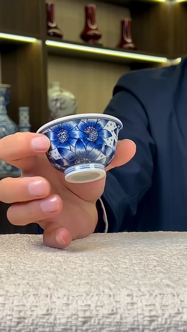 瓷片景德镇毛仔柴窑杯