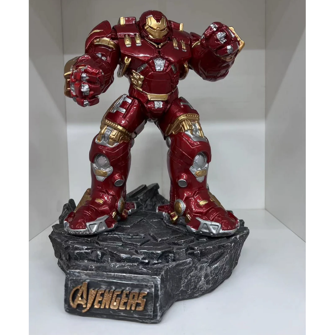 反浩克客厅手办钢铁侠MK44树脂摆件摆设创意雕塑公仔工艺品32cm