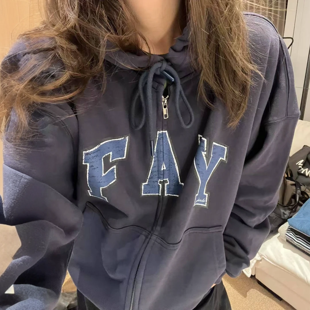 FAY  | 极简风FAY字母连帽卫衣（5H0023）