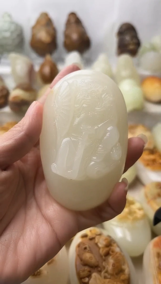 石材方解石棉纹正常不退换钟馗