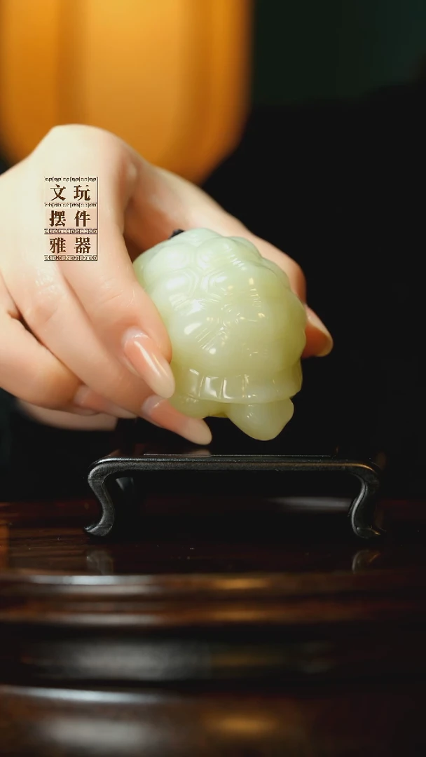 玉《富甲天下》手把件摆件
