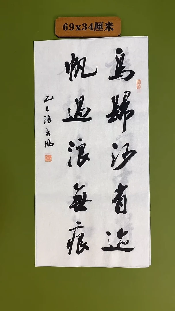 书法书法 张若鸿 尺寸69cm*34cm
